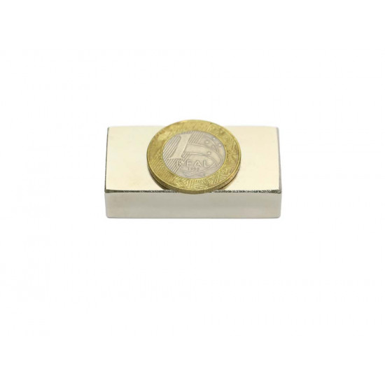Ímã de neodímio bloco 50 x 25 x 12,5 mm - N42
